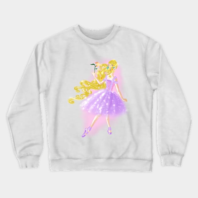 Golden Flower Crewneck Sweatshirt by amadeuxway